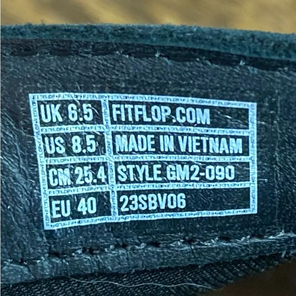 New FitFlop F-Mode Leather Platform Zip Ankle Boot Women’s Size 8.5 Black - Picture 9 of 9